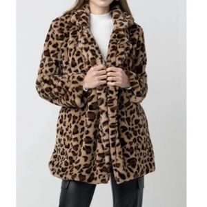 Leopard coat.